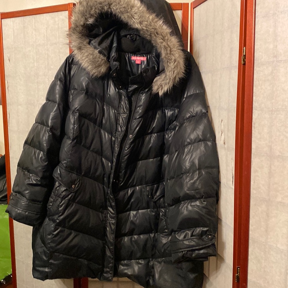 Woman Within black coat Sz 34W